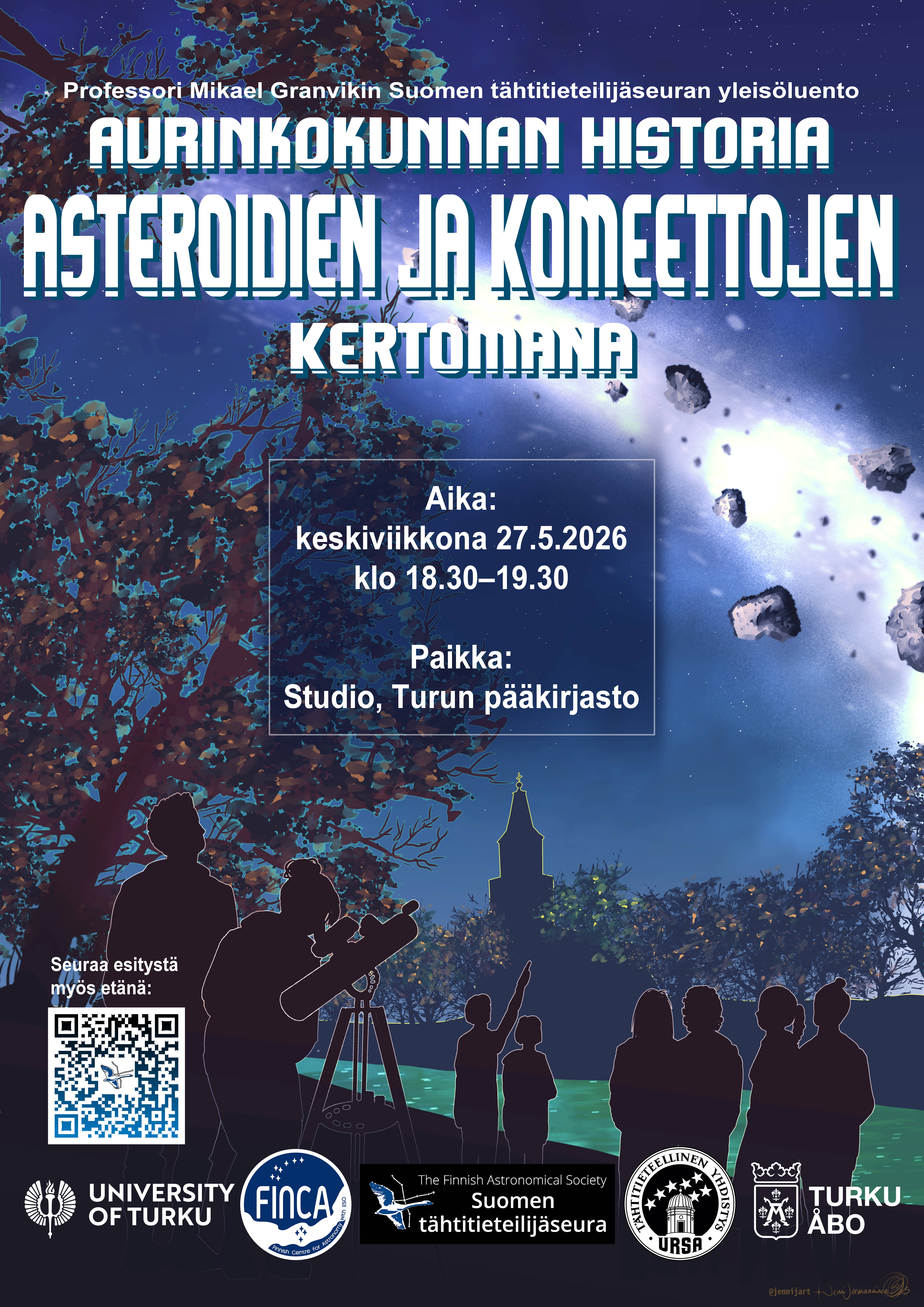 Aurinkokunnan historia asteroidien ja komeettojen kertomana